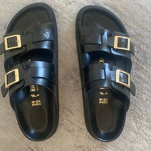 Birkenstock st. Barths slide sandals size 39 black